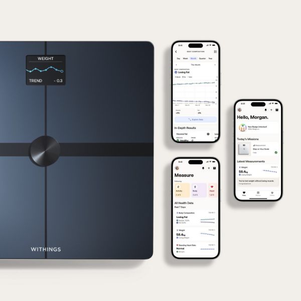 WITHINGS WBS13B Body Smart Scale - Black_screens