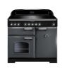 Rangemaster 124240 Classic Deluxe 100 Induction Range Cooker in Slate with Chrome Trim - CDL100EISL/C