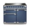 Rangemaster 127040 Elise 100 Induction Range Cooker in Stone Blue with Brushed Nickel Trim - ELS100EISB/