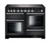 Rangemaster 127680 Encore Deluxe 110 Dual Fuel Range Cooker in Charcoal Black with Chrome Trim - EDL110EICB/C