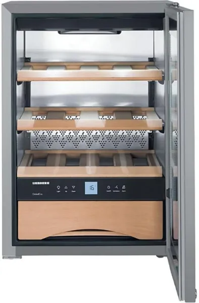 WKes 653 GrandCru Wine storage fridge open 2