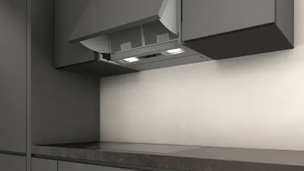 Neff D64MAC1X0B Integrated Cooker Hood in Silver_kitchen view
