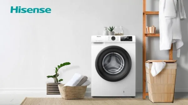 Hisense WFQP9014EVM 9kg 1400 Spin Washing Machine - White_room view