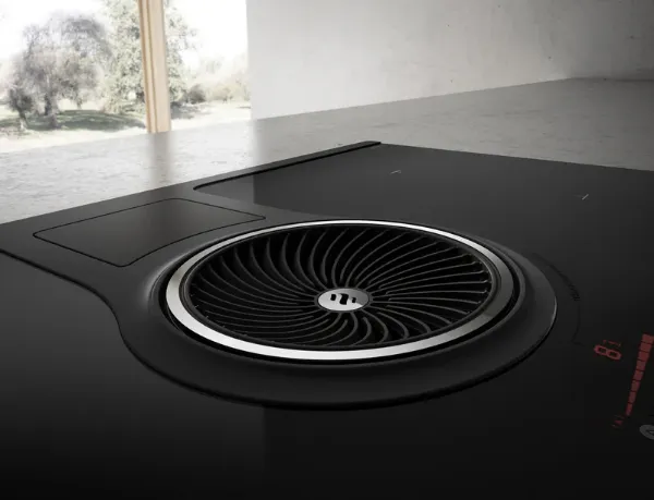 Elica NT-ONE-DO NikolaTesla ONE 83cm Induction Hob with Integrated Extraction - Duct Out_recirculating