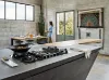 Elica NT-FLAME-BLK-RC NikolaTesla FLAME 80cm Gas Hob in Black - Recirculating_wok burner