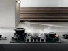 Elica NT-FLAME-GR-RC NikolaTesla FLAME 80cm Gas Hob in Grey - Recirculating_in use