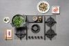 Elica NT-FLAME-GR-DO NikolaTesla FLAME 80cm Gas Hob in Grey - Duct Out_view from above