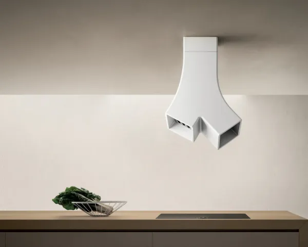 Elica YIN 66cm White Crystalplant Cooker Hood_main
