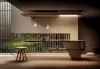 Elica LULL-AT-NAT-RC Lullaby 90cm Cooker Hood in Natural Wood - Recirculating_room view