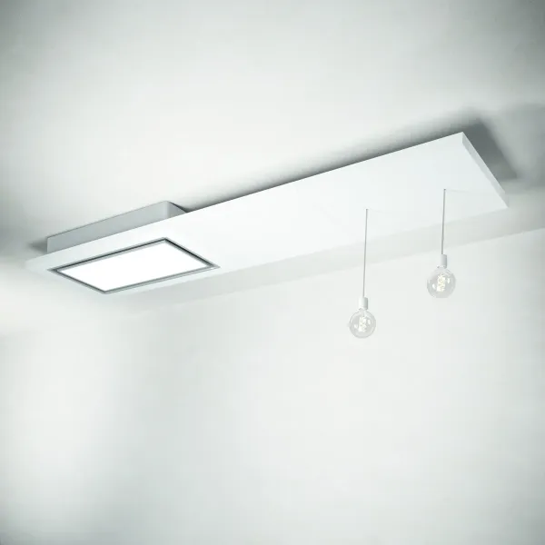 Elica LULL-AT-WW-DO Lullaby 90cm Cooker Hood in White Wood - Duct Out_light