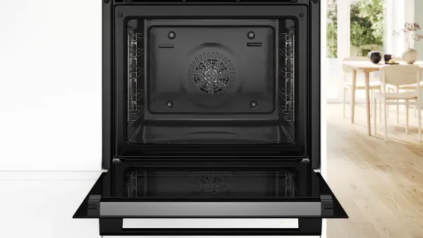 Bosch HQA574BB3B Series 4 60cm Built-in Oven with Added Steam Function_interior