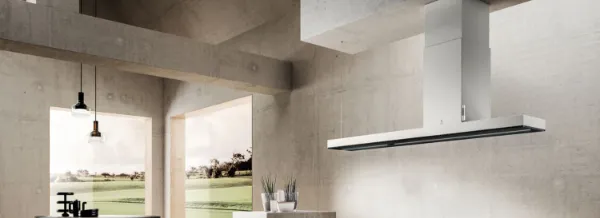 Elica HAIKU-ISL-180-WH Haiku Island 180cm Cooker Hood in White_room view