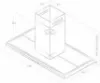 Elica METEORITE-ISLAND Meteorite Island 120cm Cooker Hood in Stainless Steel_dimensions