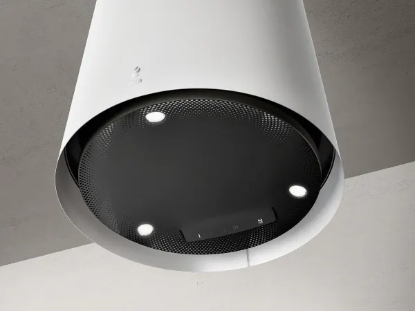 Elica EASY-UX-WH 50cm Wide Ceiling Mounted Hood in White_below