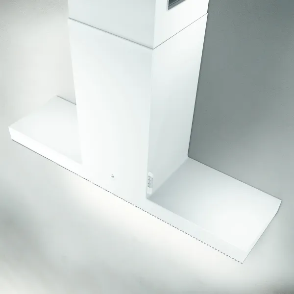 Elica HAIKU-120-WH Haiku 120cm Wide Chimney Cooker Hood in White_above
