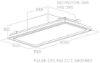 Elica ILLUS-PLS-RM-CS Illusion Plus 100cm Integrated Ceiling Cooker Hood in Custom Finish_dimensions