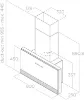 Elica SUPER-PLAT-GR 90cm Super Plat Wall Mounted Cooker Hood in Grey_dimensions