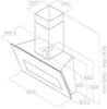 Elica BLOOM-LUX-DEK Bloom S Lux 90cm Wall-Mounted Angled Cooker Hood in Dekton Stoneware_dimensions