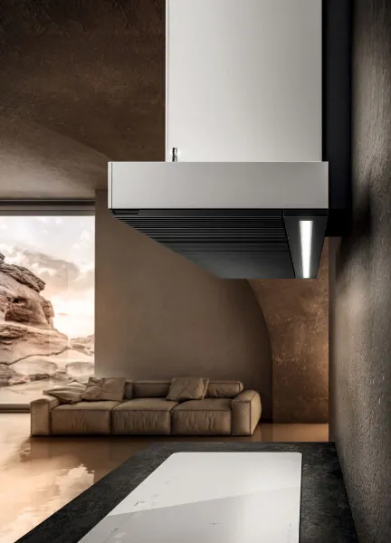 Elica HAIKU-120-SS Haiku 120cm Cooker Hood in Stainless Steel_kitchen view