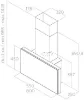 Elica PLAT-WH-55 Plat 55cm Cooker Hood in White_dimensions