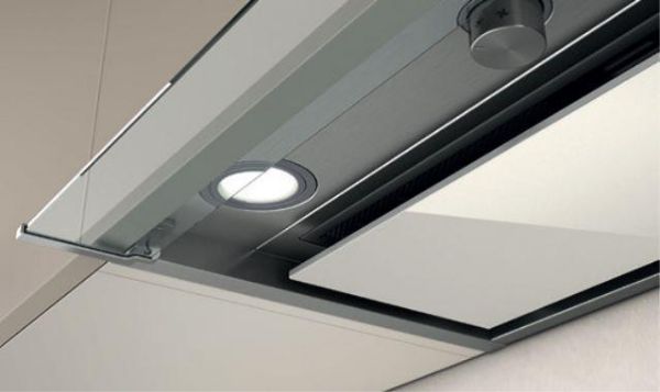 Elica BOXIN-HE-90 Boxin HE 90cm Cooker Hood in Stainless Steel & White Glass_close