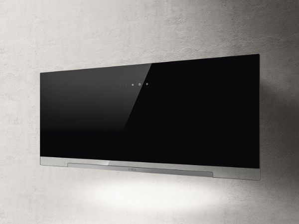 Elica APLOMB 90cm Wall Mounted Cooker Hood In Black_main