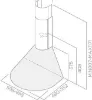 Elica TONDA-60 Tonda 60cm Chimney Hood in Stainless Steel_dimensions