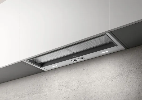 Elica SKLOCK-S-90-2.0 Sklock 85cm Telescopic Cooker Hood in Grey/glass_in cabinet