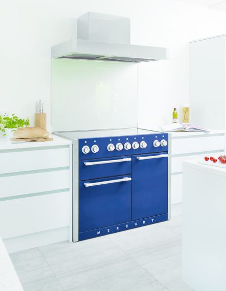 Mercury MCY1082DFIN 115220 1082 Dual Fuel Range Cooker in Indigo with Chrome Trim_room view