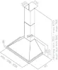 Elica Aquavitae 50cm Chimney Hood In Stainless Steel_dimensions
