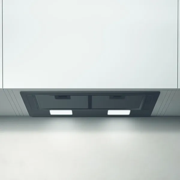 Elica ERA-LUX-BLK-80 80cm ERA LUX Canopy Hood in Black_front