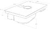 Elica NT-SWITCH-WH-DO NikolaTesla SWITCH 83cm Induction Hob in White - Duct Out_dimensions