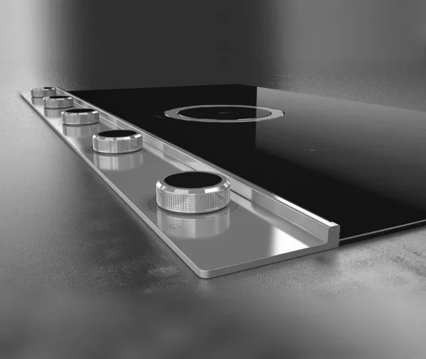 Elica NT-UNPLUG-BK-DO NikolaTesla UNPLUGGED 90cm Induction Hob in Black - Duct Out_knobs