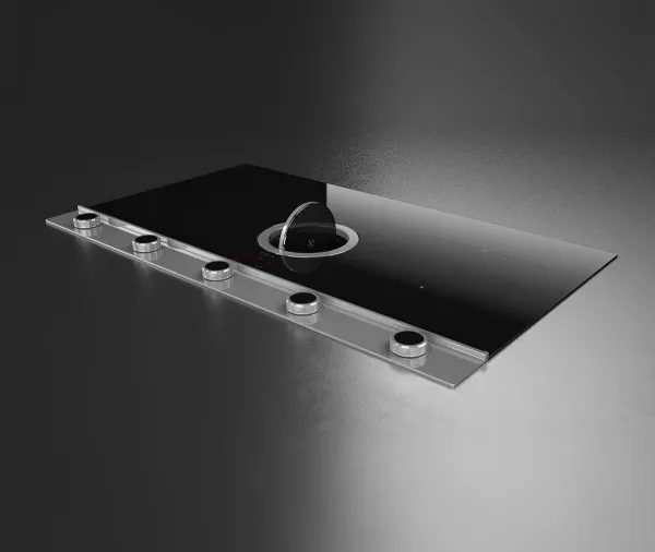 Elica NT-UNPLUG-BK-DO NikolaTesla UNPLUGGED 90cm Induction Hob in Black - Duct Out_venting