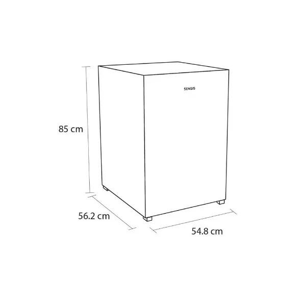 Sensis RFUCF01F54EW 54.8cm Undercounter Fridge - White_dimensions