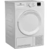 Beko DTLCE80051W 8kg Condenser Tumble Dryer - White_angled