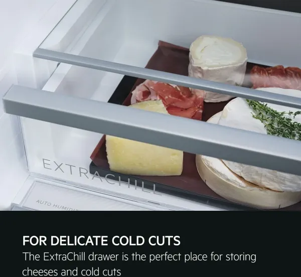AEG ORC7P321DX 7000 GreenZone+ Freestanding Fridge Freezer in Silver_for delicate cold cuts