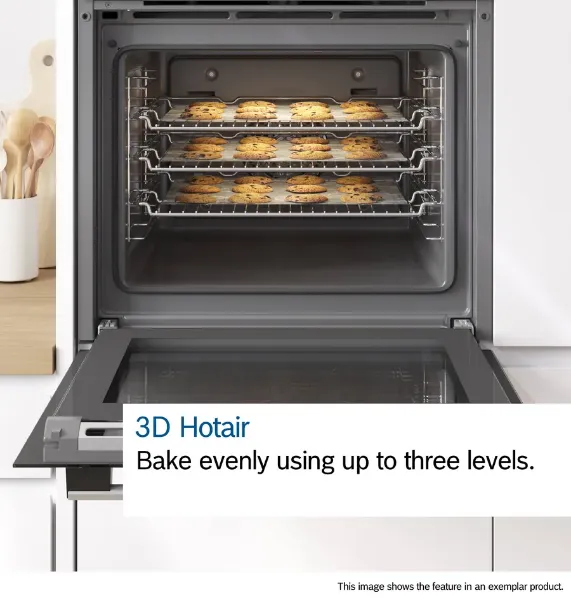 Bosch HQA534BB3B 60cm Built-in Oven in Black with Steam Function_3d hotair