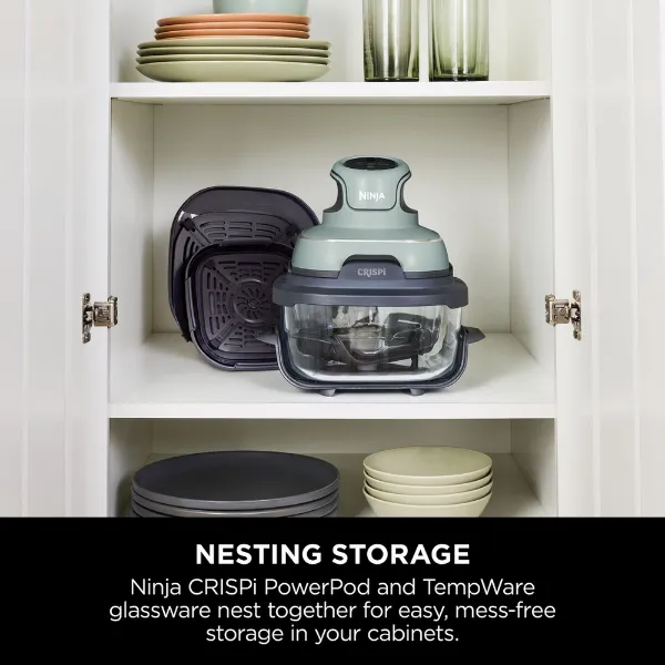 Ninja FN101UKSG CRISPi 4-in-1 Portable Air Fryer - Sage_nesting storage
