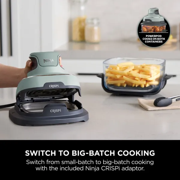Ninja FN101UKSG CRISPi 4-in-1 Portable Air Fryer - Sage_big batch cooking