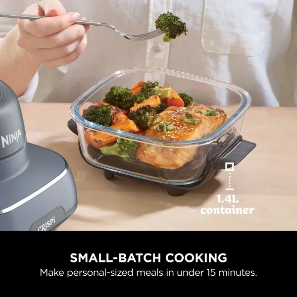 Ninja FN101UKGY CRISPi 4-in-1 Portable Air Fryer - Cyberspace Blue_small batch cooking