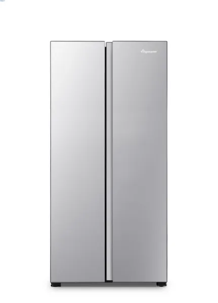 Fridgemaster MS83430ES 83.2cm 50/50  American Fridge Freezer - Silver_front