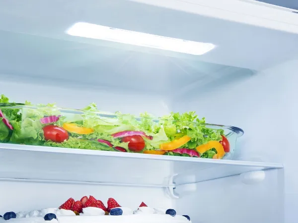 Hisense RIB291F4AWE 54cm Integrated Frost Free Fridge Freezer - White_shelves