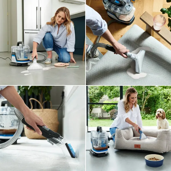 Vax CDSW-MPXPKIT Spotwash Home Duo Carpet Washer with extra 1.5l Spotwash Antibacterial Solution - Blue_uses