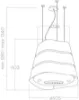 Elica WAVE-UX-BLK Wave UX (Flow) 51cm Ceiling Mounted Cooker Hood in Black_dimensions