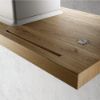Elica BIO 90cm Wall Mounted Chimney Hood in White and Oak_oak