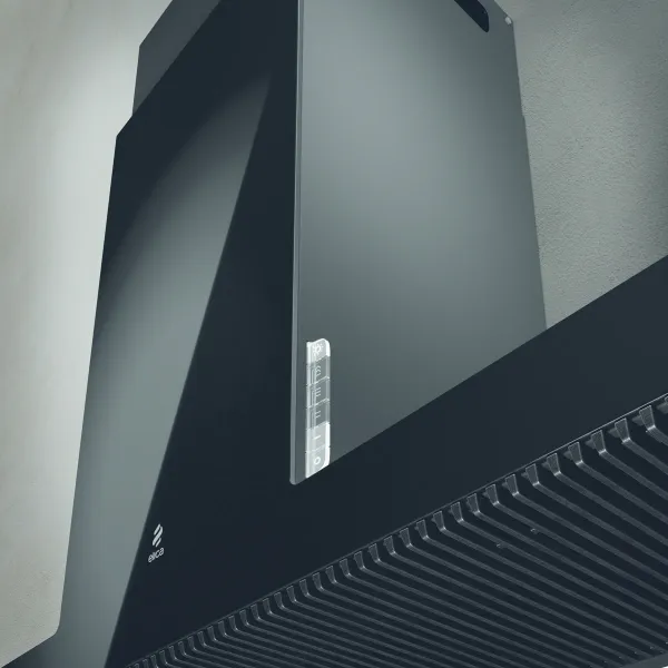 Elica HAIKU-120-BLK 120cm Wide Chimney Hood in Black_close up