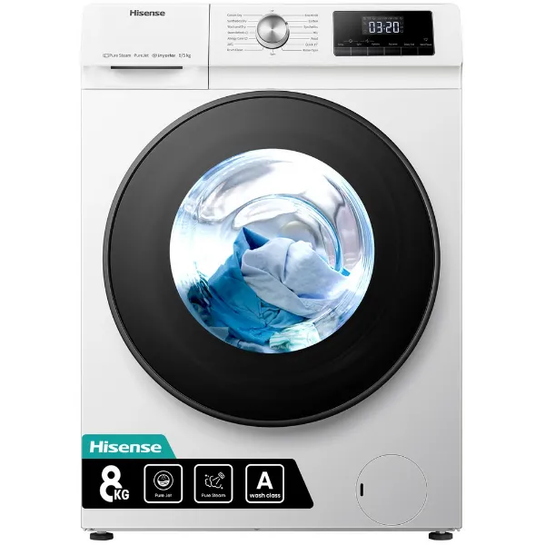 Hisense WDQA8014EVJM 8kg/5kg 1400 Spin  Washer Dryer - White_front