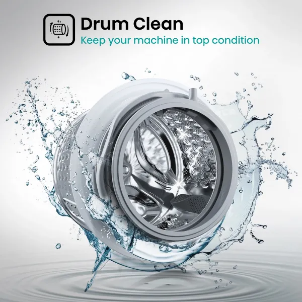 Hisense WDQA8014EVJM 8kg/5kg 1400 Spin  Washer Dryer - White_drum clean
