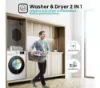 Hisense WDQA8014EVJM 8kg/5kg 1400 Spin  Washer Dryer - White_2 in 1